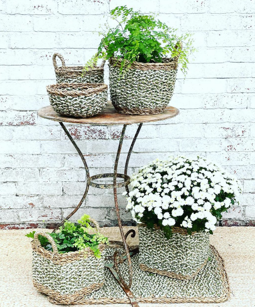 The Braided Rug Company Village Basket, Thistle