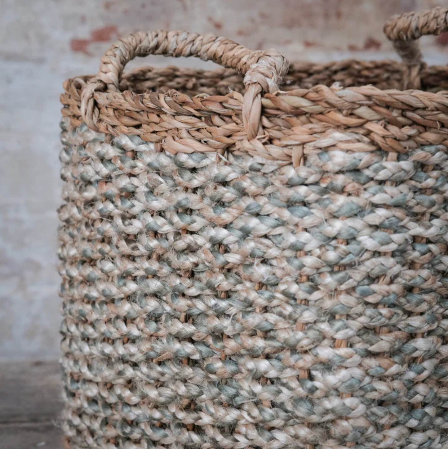 The Braided Rug Company Village Basket, Thistle