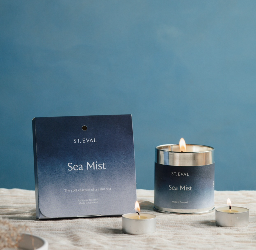 St Eval Sea Mist Scented Tin Candle