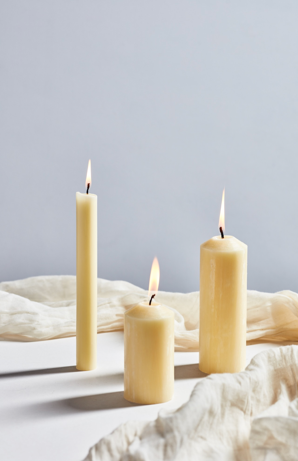 St Eval Unscented Church Pillar Candle, Ivory 10 X 20 CM