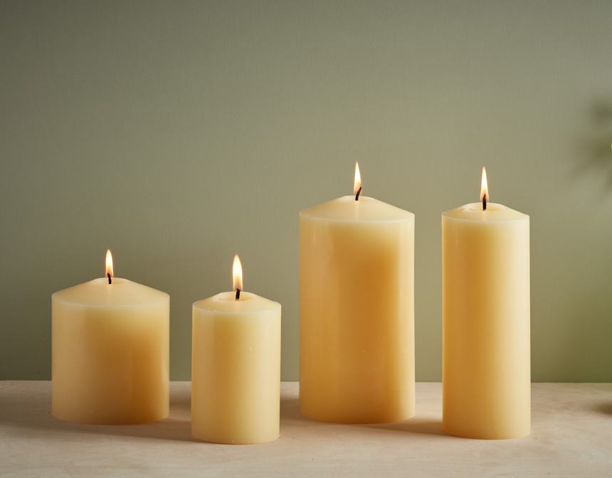 St Eval Unscented Church Pillar Candle, Ivory 10 X 20 CM