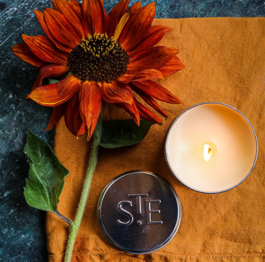 St Eval Orange & Cinnamon Scented Tin Candle