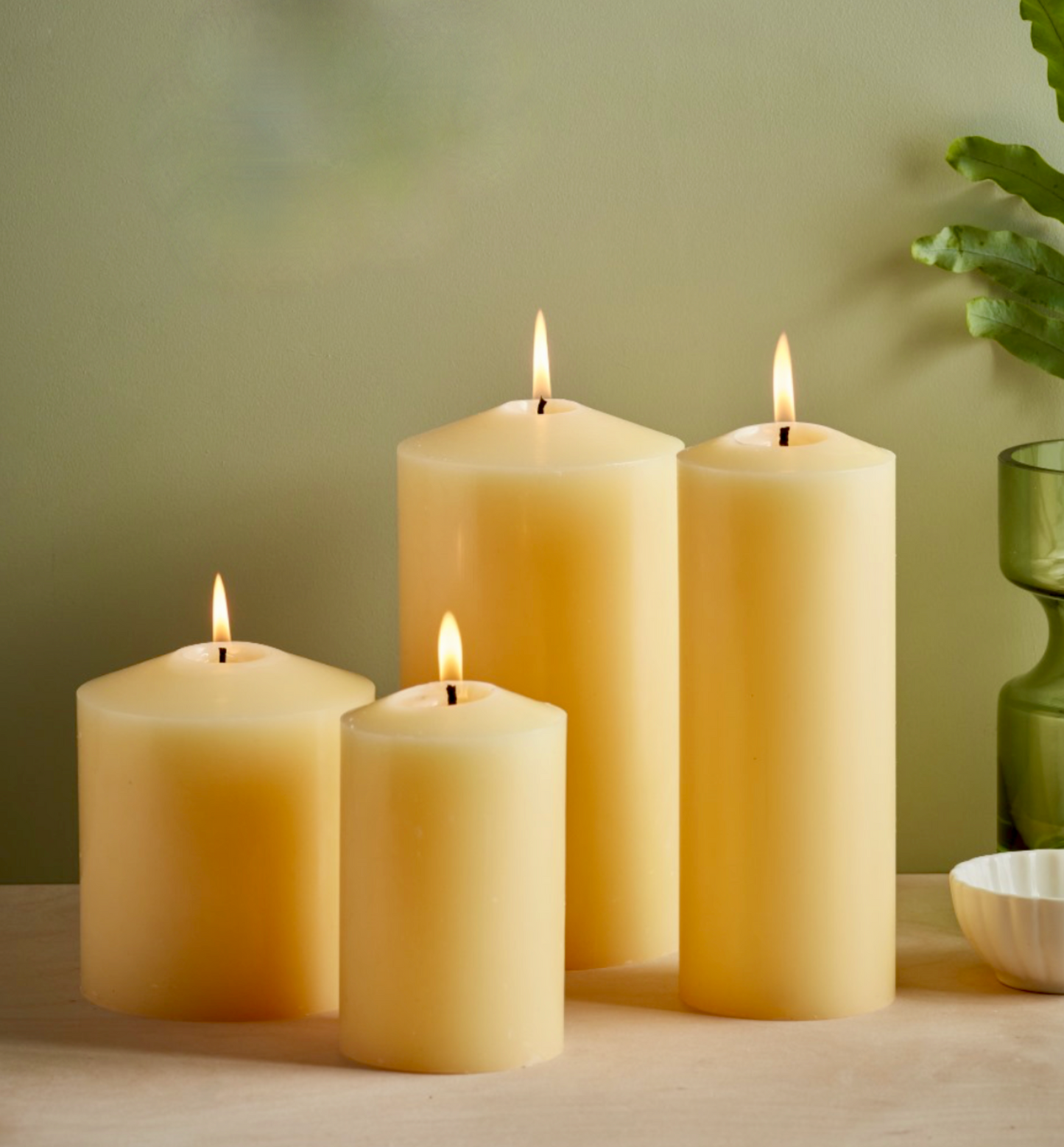 St Eval Unscented Church Pillar Candle, Ivory 8 X 13 CM