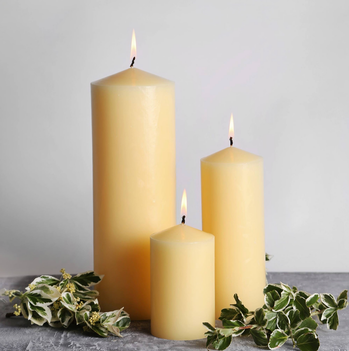 St Eval Unscented Church Pillar Candle, Ivory 10 X 20 CM