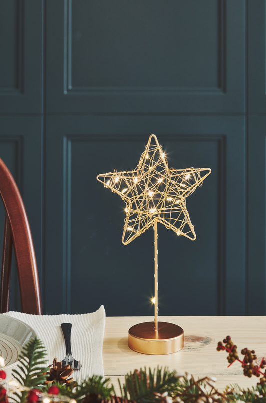 LED Table Star, Gold