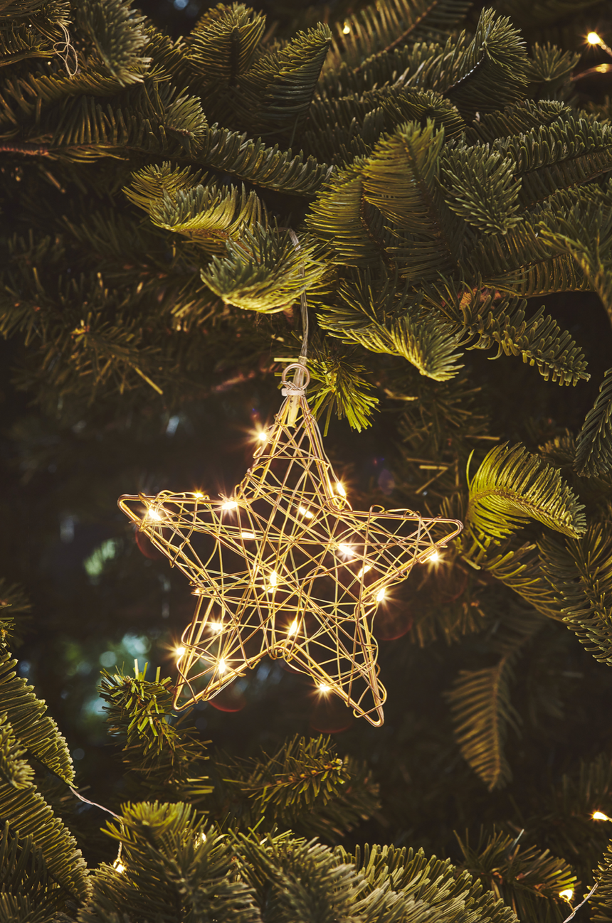 LED Hanging Star, Gold