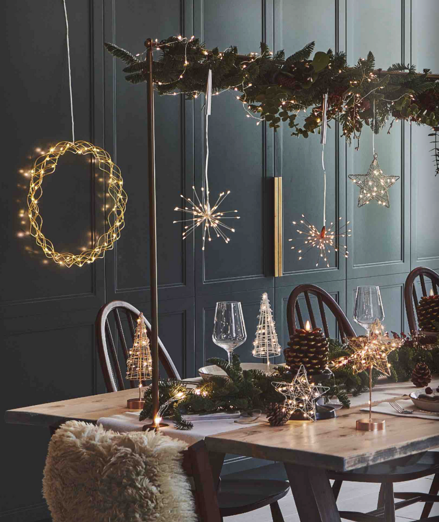 LED Table Tree, Gold