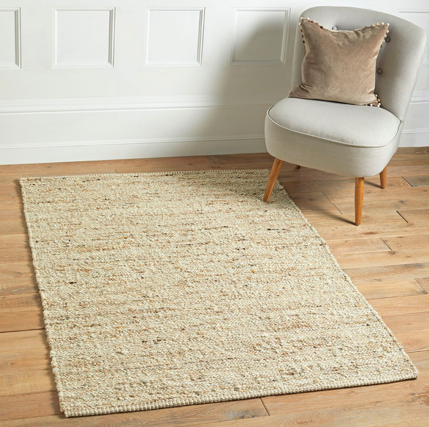 Walton & Co Shetland Wool Rug, Natural