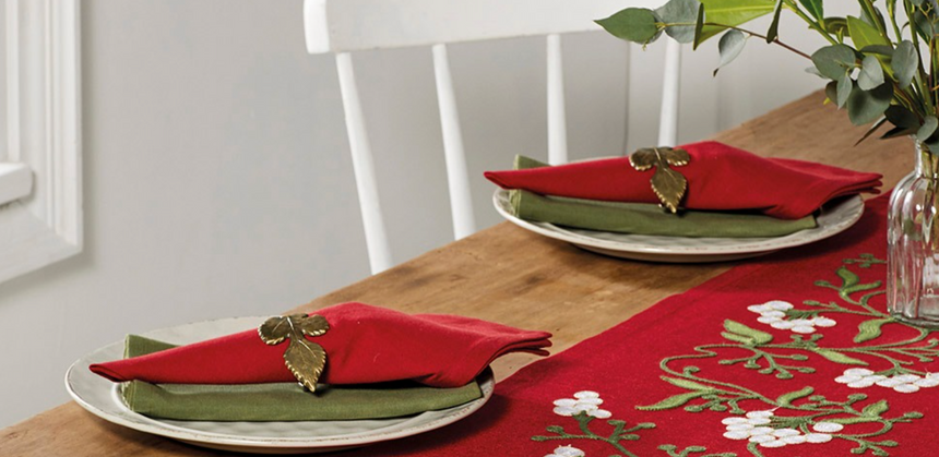 Walton & Co Cotton Napkins, Olive (Set Of 4)