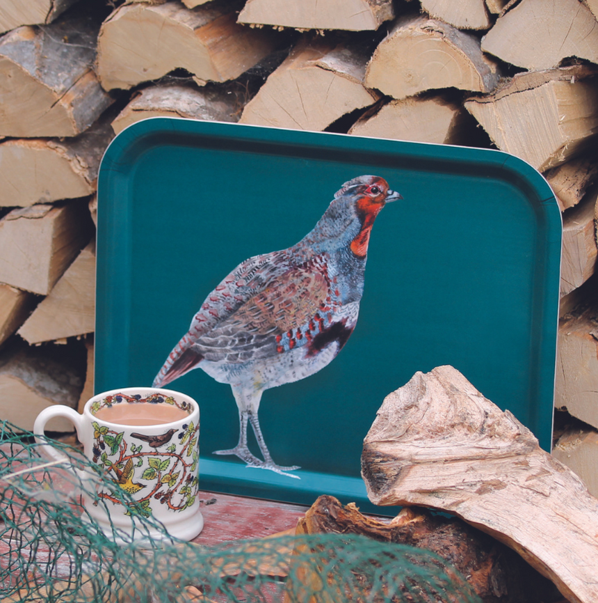 Emma Bridgewater Rectangular Birch Serving Tray, Partridge