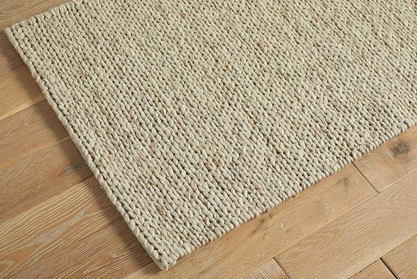 Walton & Co Plait Wool Rug, Natural