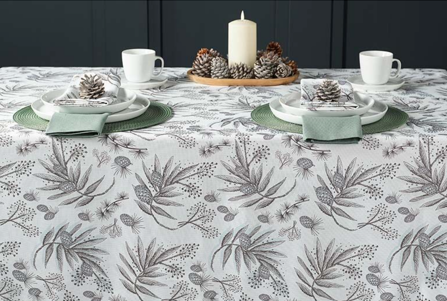 Walton & Co Larch Cotton Tablecloth