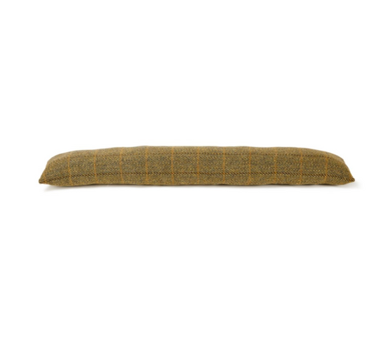 Tweedmill Wool Draught Excluder, Overcheck Olive