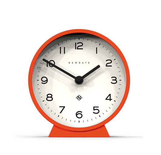 Newgate M Echo Mantel Clock, Orange