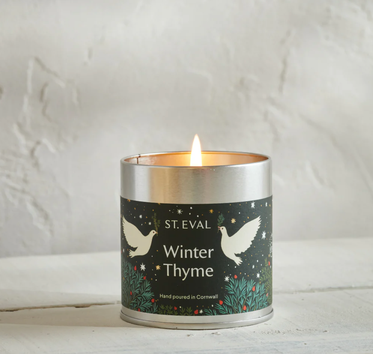 St Eval Winter Thyme Scented Tin Candle