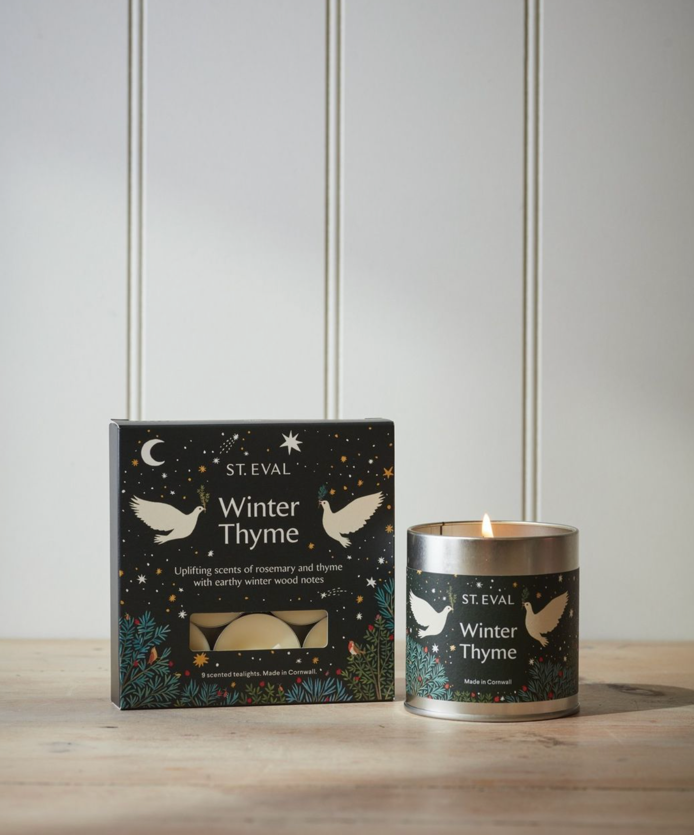 St Eval Winter Thyme Scented Tin Candle