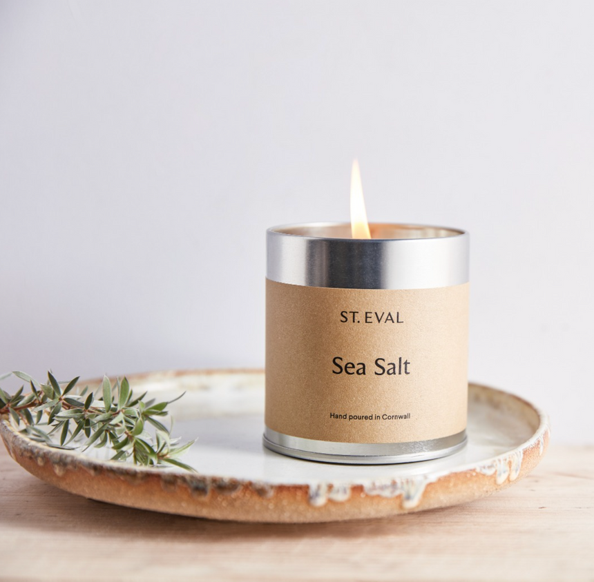 St Eval Sea Salt Scented Tin Candle