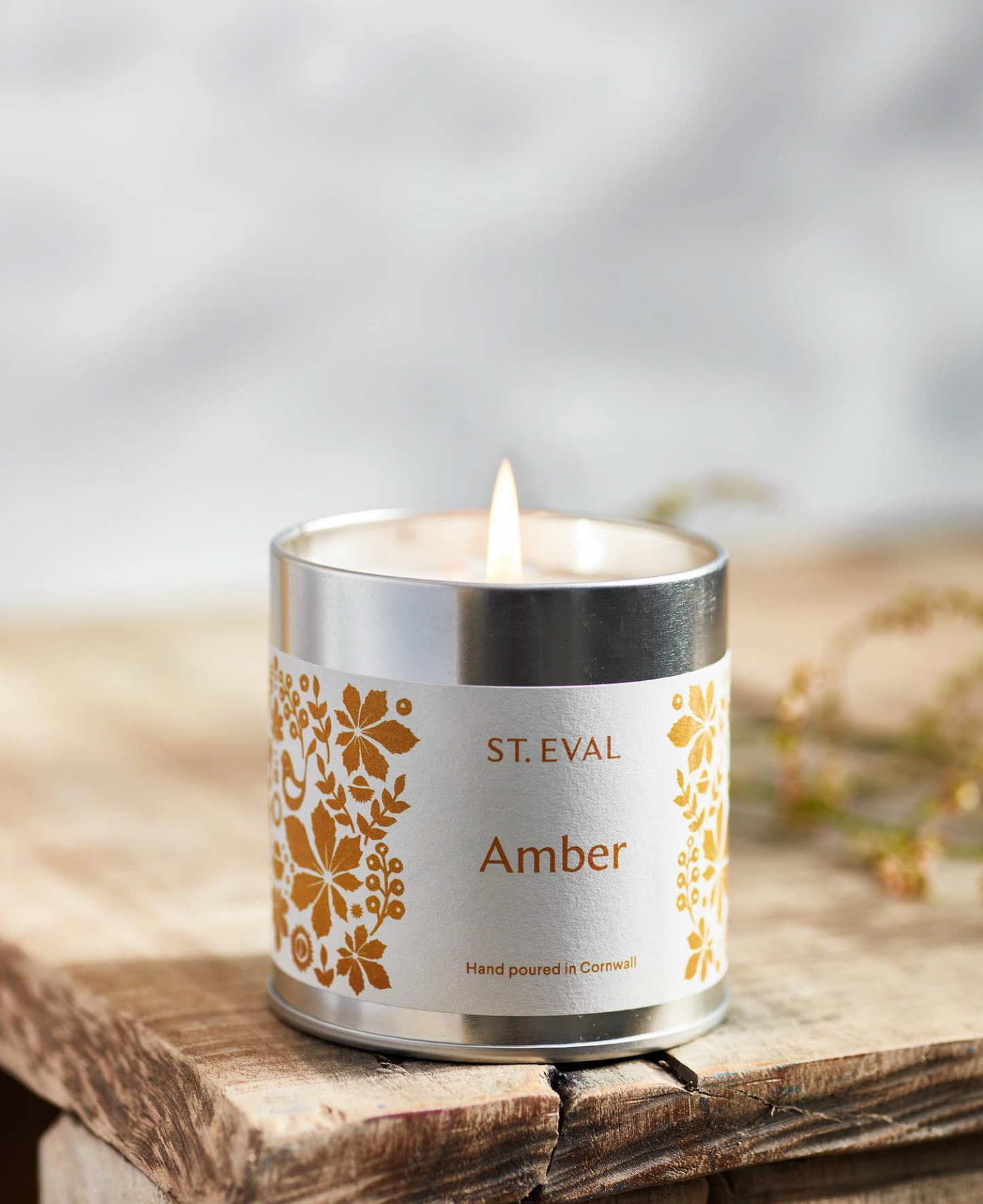 St Eval Amber Scented Tin Candle