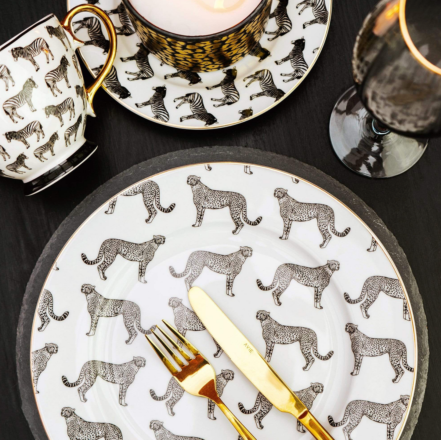 Animal Luxe Porcelain Dinner Plate, Leopard