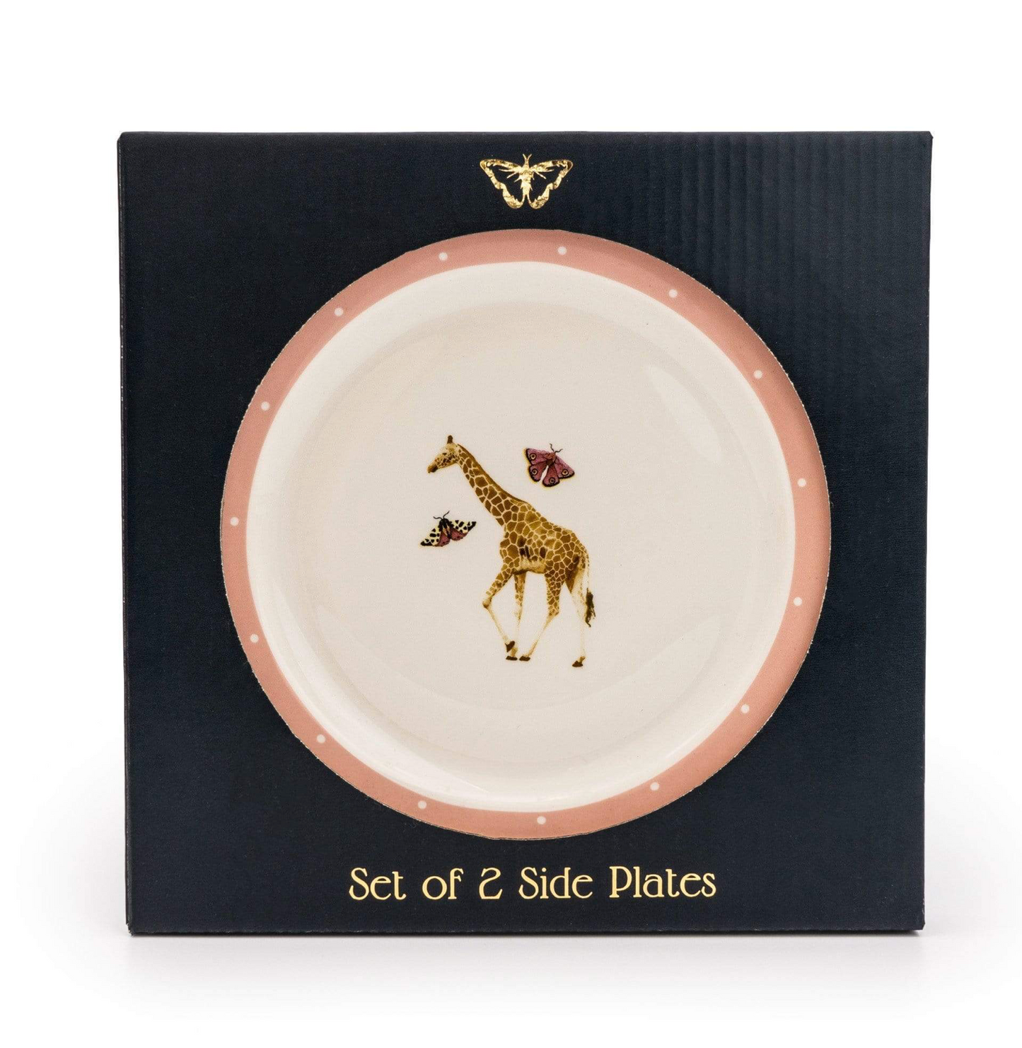 Wild Garden Porcelain Side Plates, Giraffe (Set of 2)