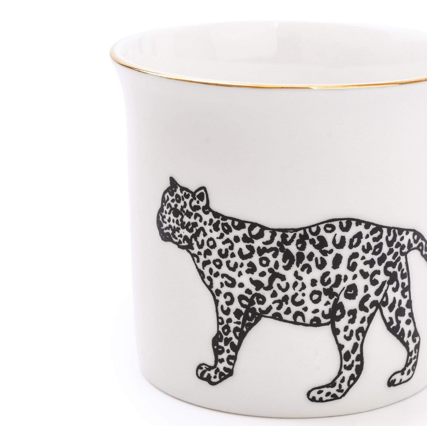 Fine Bone China Monochrome Mug, Cheetah