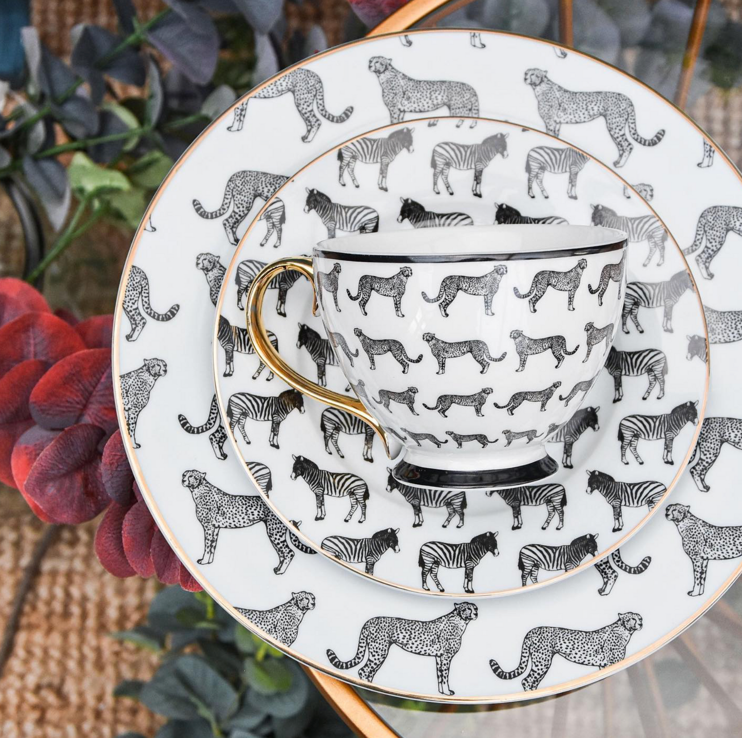 Animal Luxe Porcelain Side Plate,