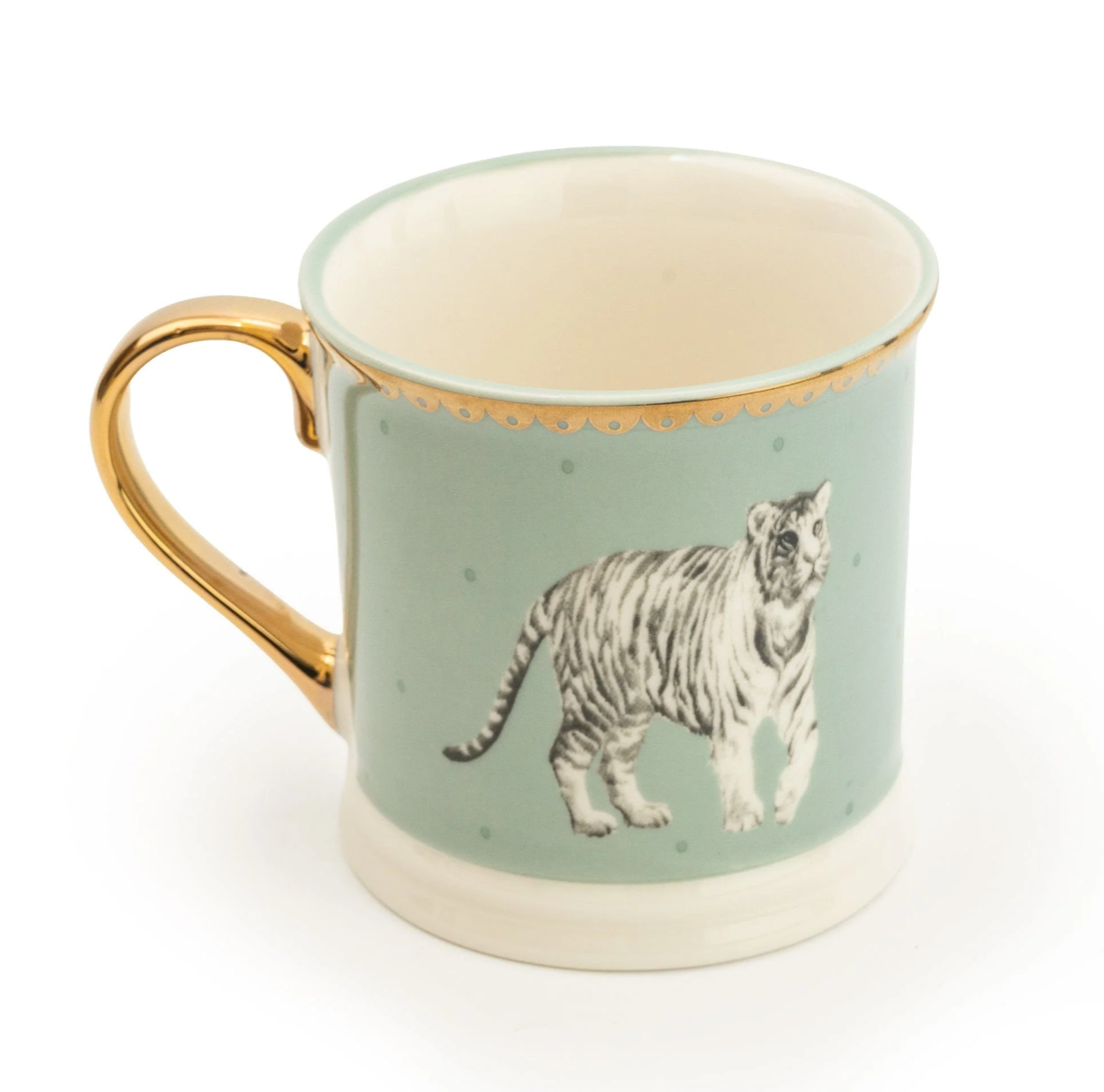 Wild Garden Tankard Porcelain Mug, Tiger