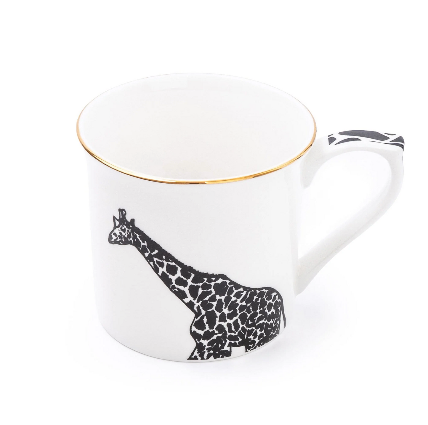 Fine Bone China  Monochrome Mug, Giraffe