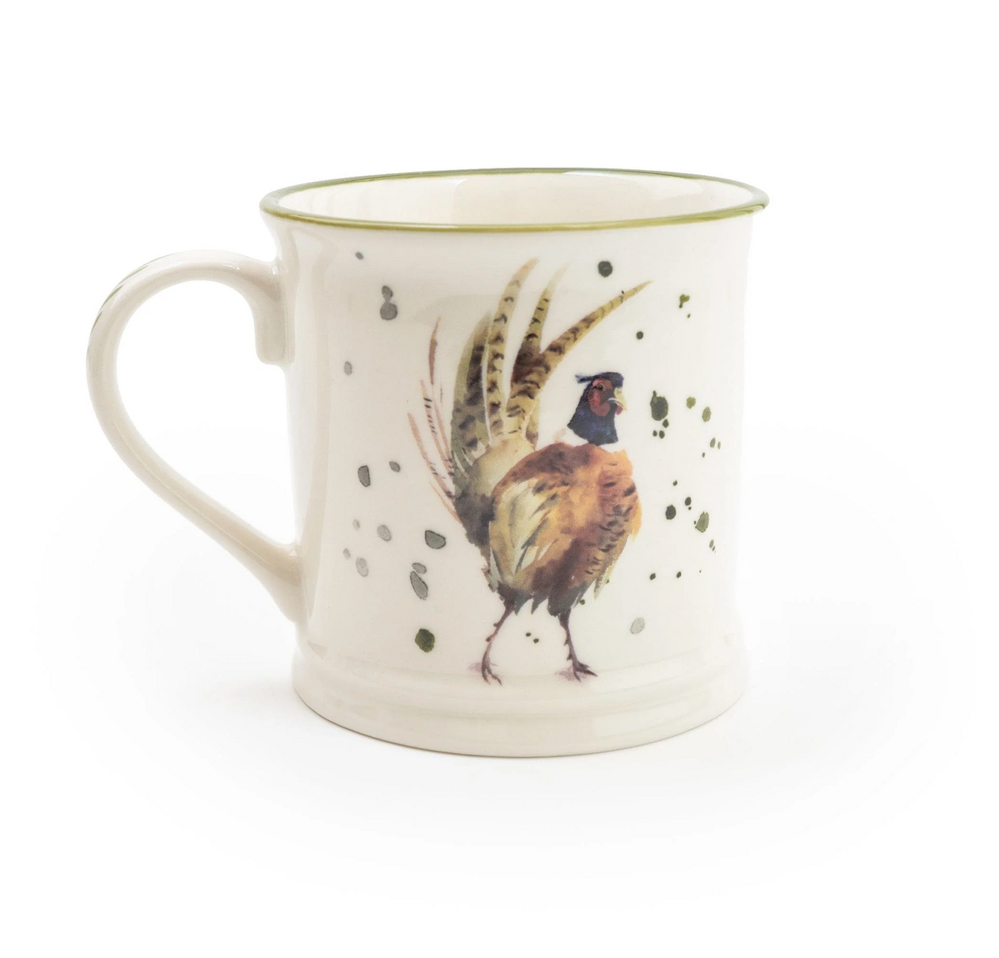 Rustic Country Tankard Mug, Pheasant