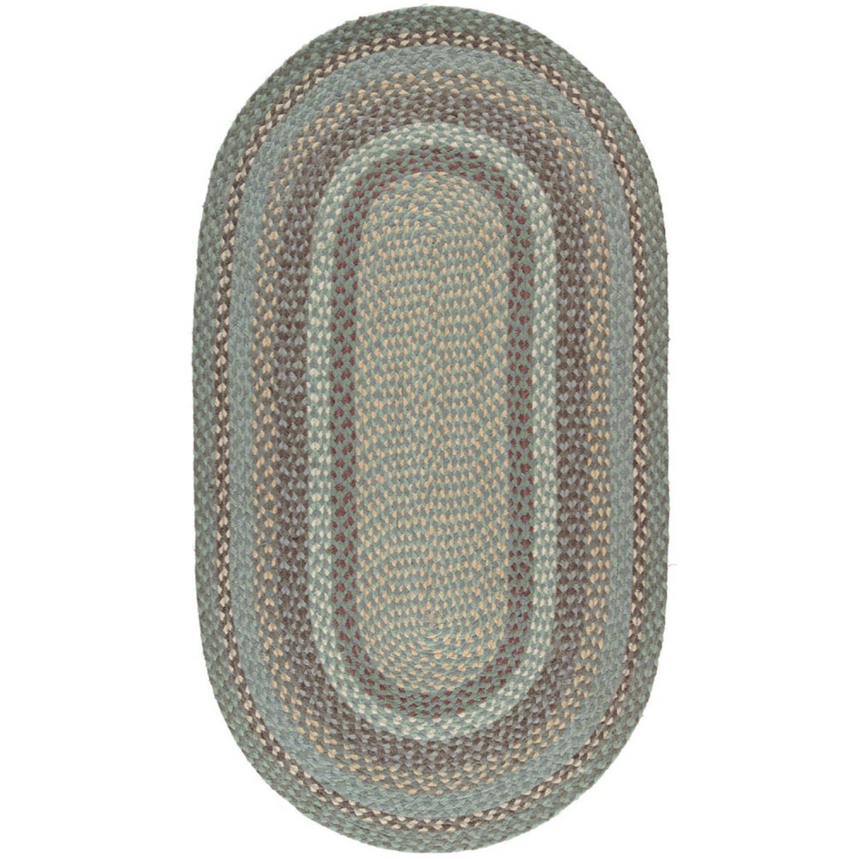 The Braided Rug Company Oval Jute Rug, Seaspray