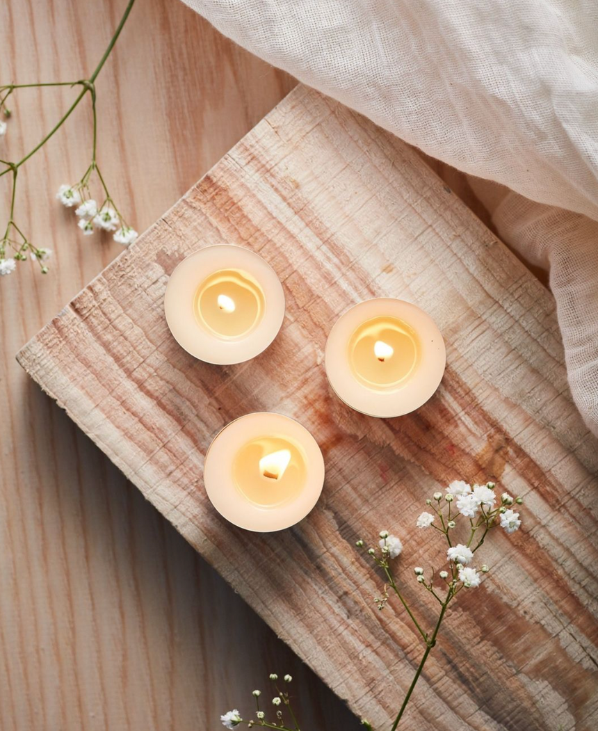 St Eval Orange & Cinnamon Scented Tealights, (Set Of 9)