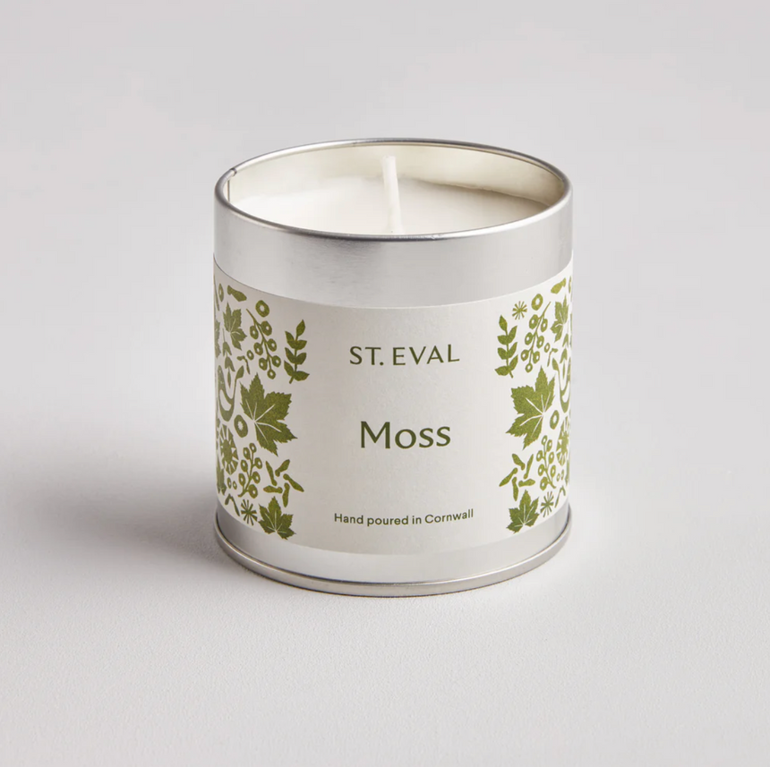 St Eval Moss Scented Tin Candle