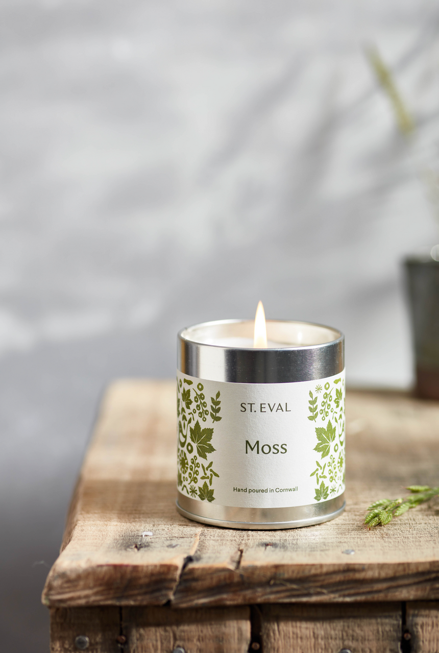 St Eval Moss Scented Tin Candle