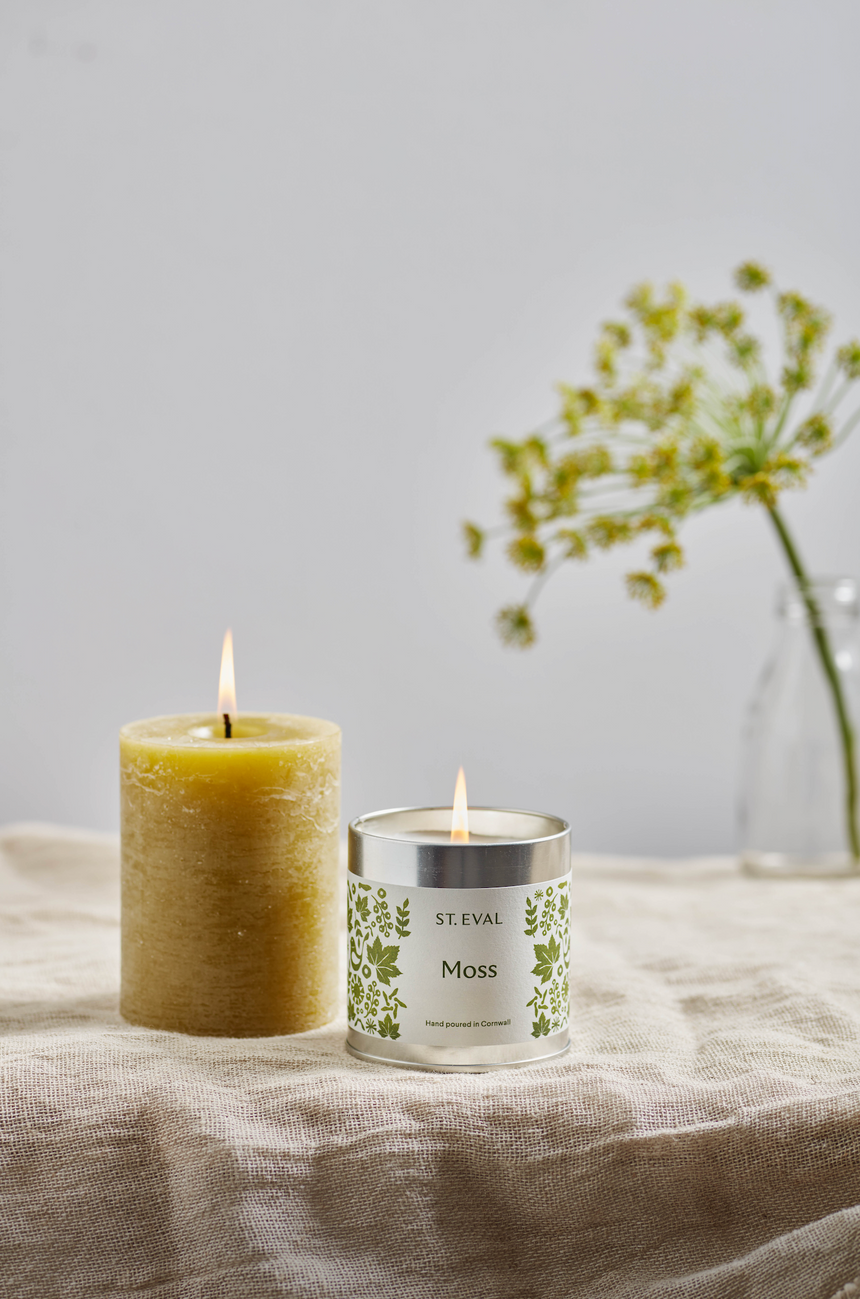 St Eval Moss Scented Tin Candle