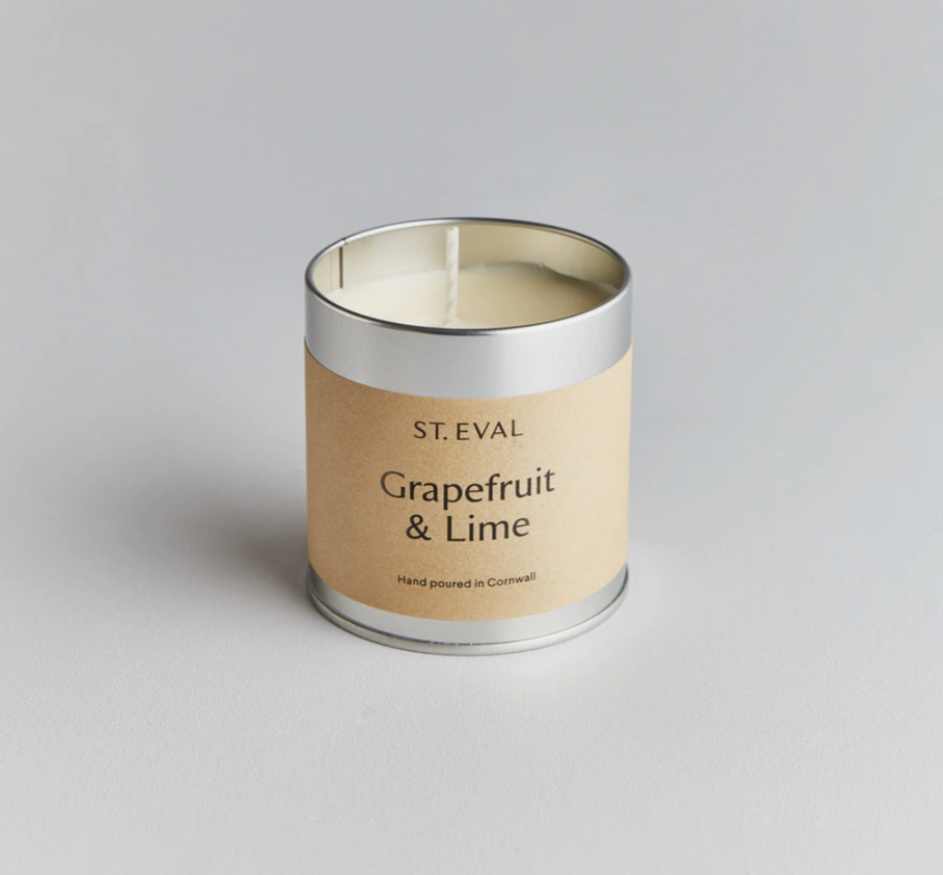St Eval Grapefruit & Lime Scented Tin Candle