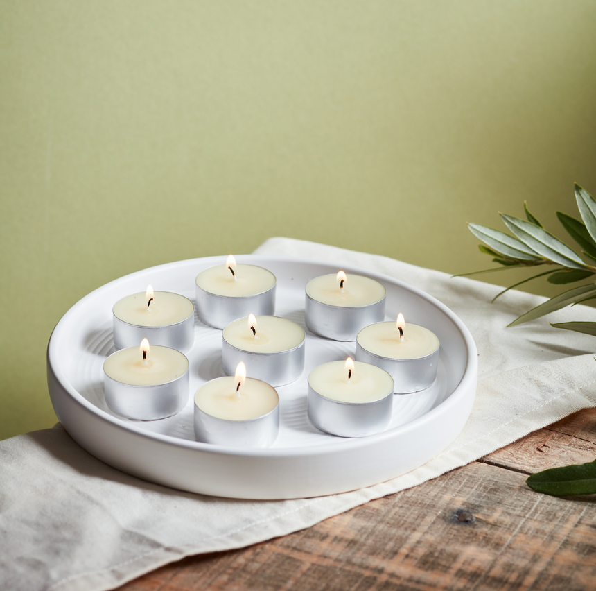 St Eval Orange & Cinnamon Scented Tealights, (Set Of 9)