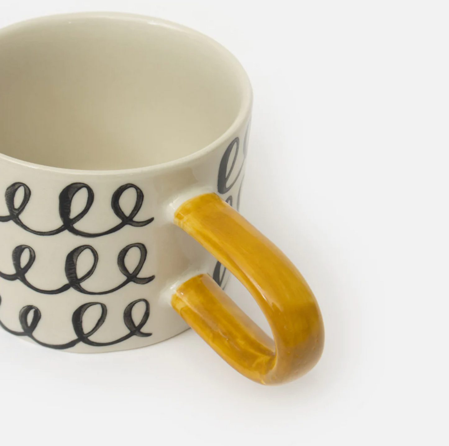 Caroline Gardner Ceramic Mug, Mono Loops