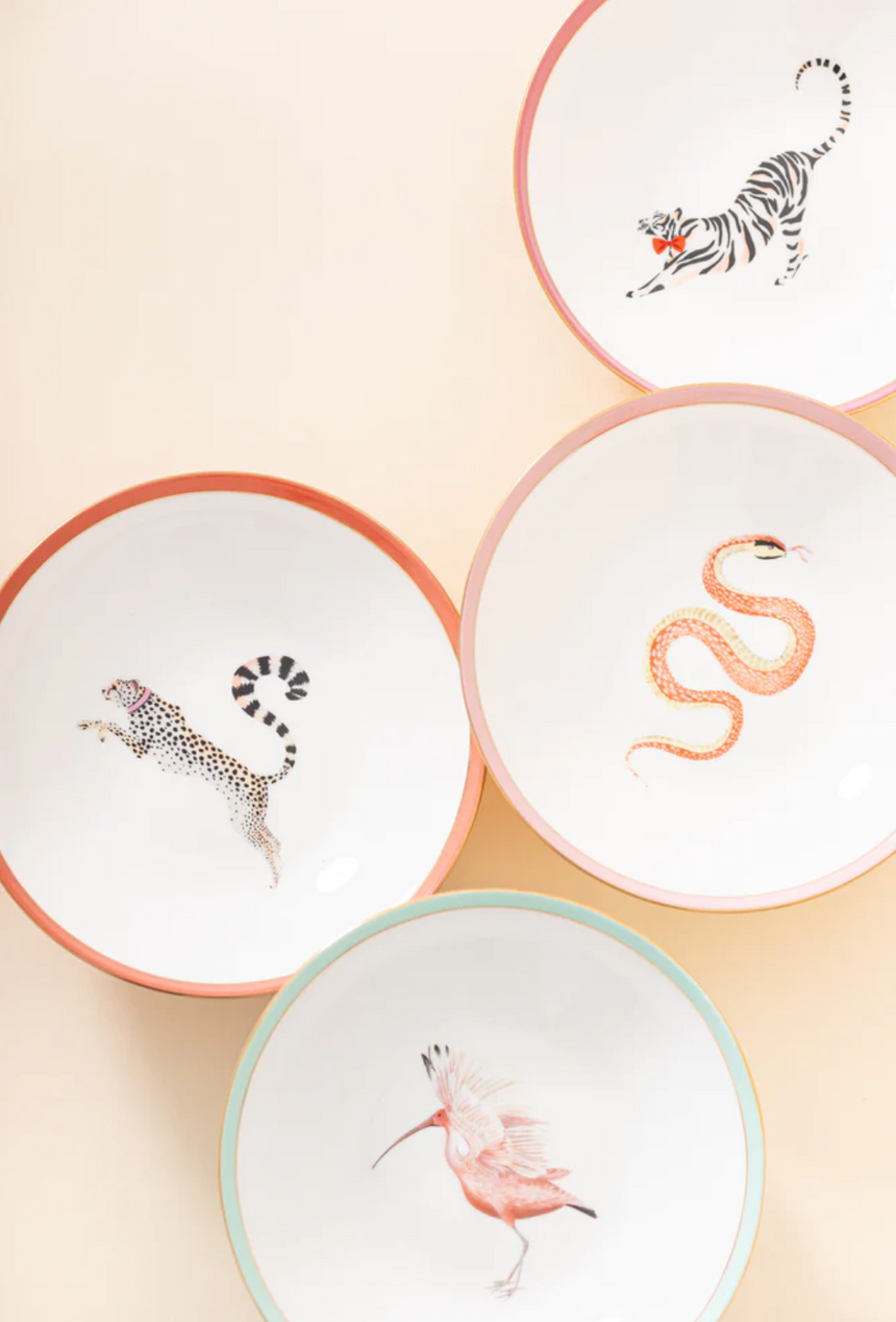 Yvonne Ellen Animals Pasta Plates (Set Of 4)