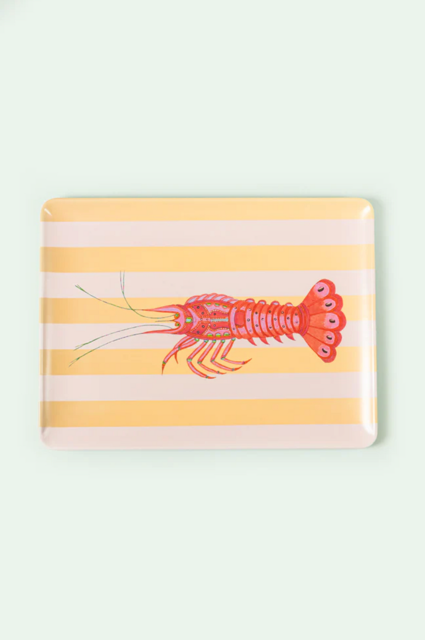 Yvonne Ellen  Lobster Melamine Serving Tray