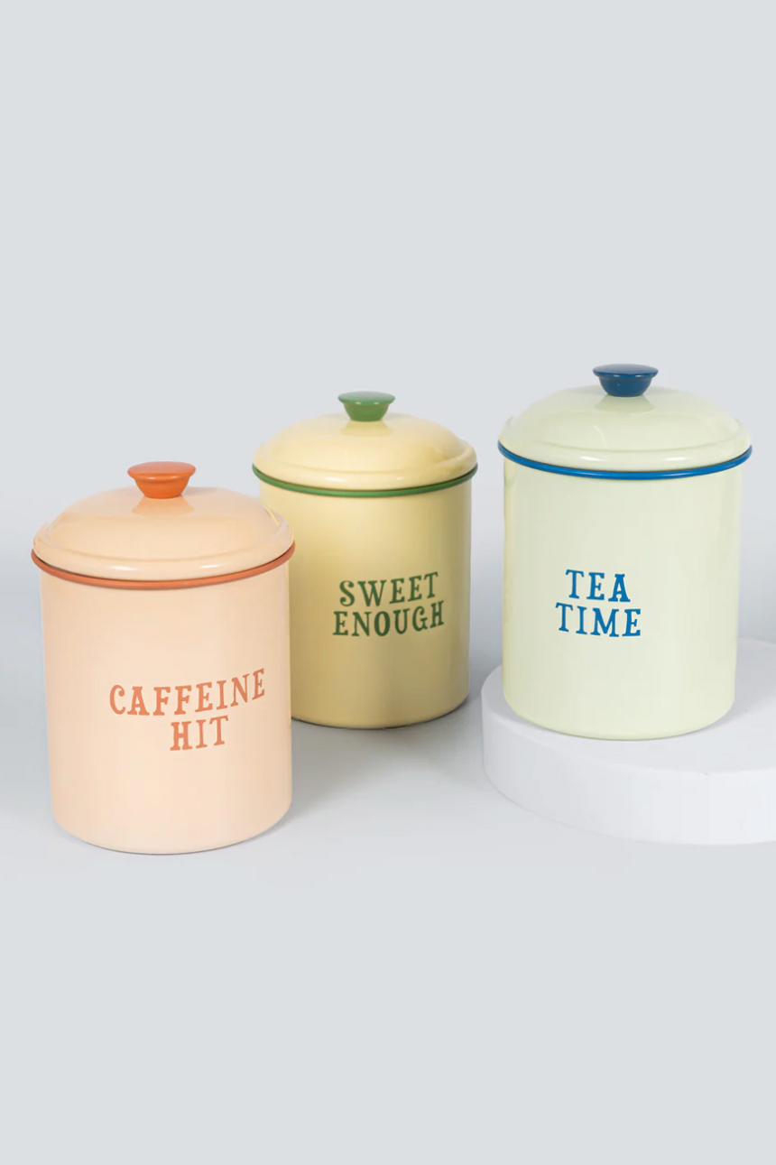 Yvonne Ellen Enamel Coffee Storage Canister