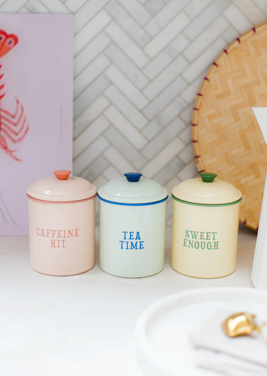 Yvonne Ellen Enamel Tea Storage Canister