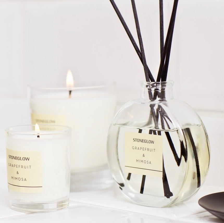 Stoneglow Modern Classics Collection Reed Diffuser, Grapefruit & Mimosa