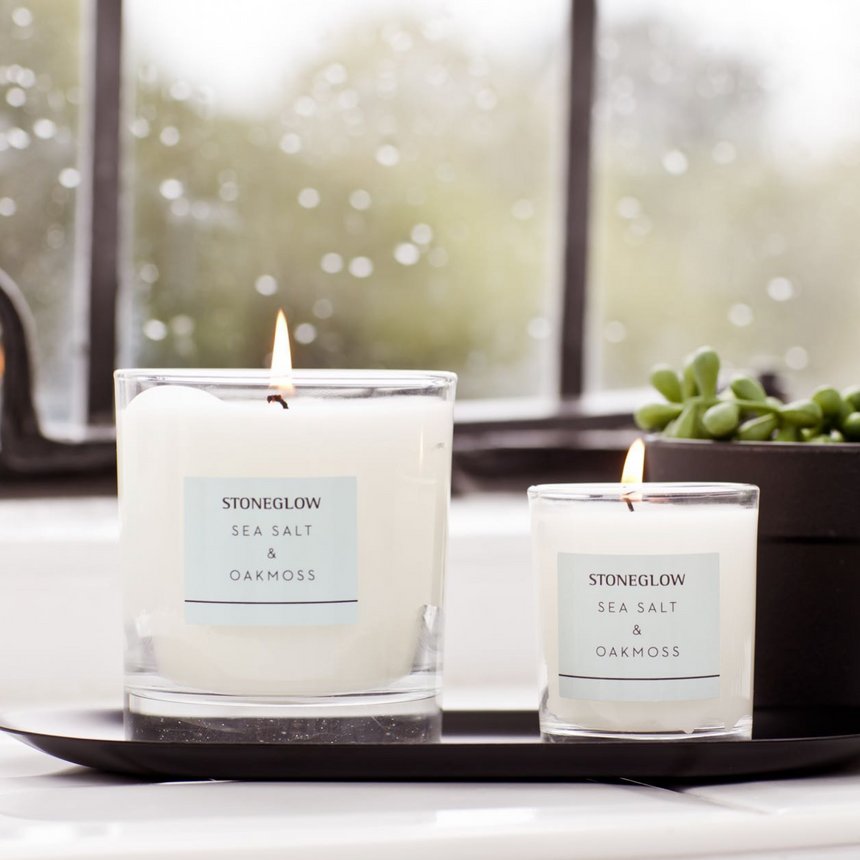 Stoneglow Modern Classics Collection Scented Candle, Sea Salt & Oakmoss