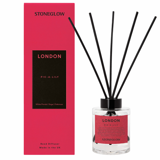 Stoneglow Explorer Collection Reed Diffuser, London (Pic a Lily)