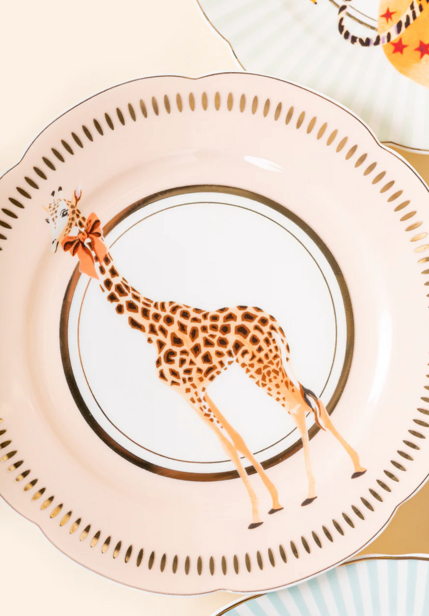 Yvonne Ellen Animal Tea Plate, Set Of 4