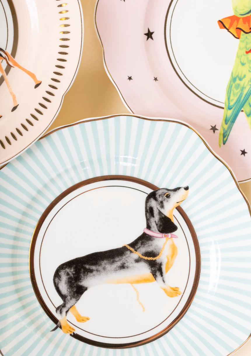 Yvonne Ellen Animal Tea Plate, Set Of 4