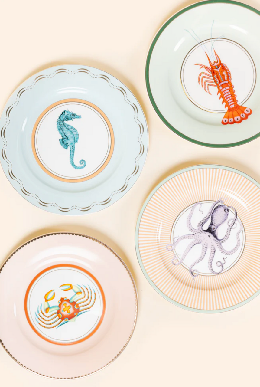 Yvonne Ellen Under The Sea Side Plates, Set of 4