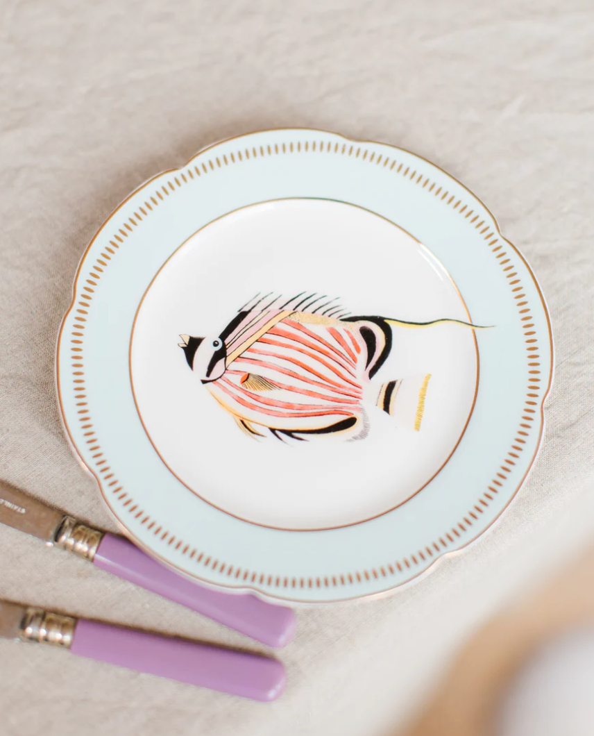 Yvonne Ellen Fishy Tea Plates, Set Of 4