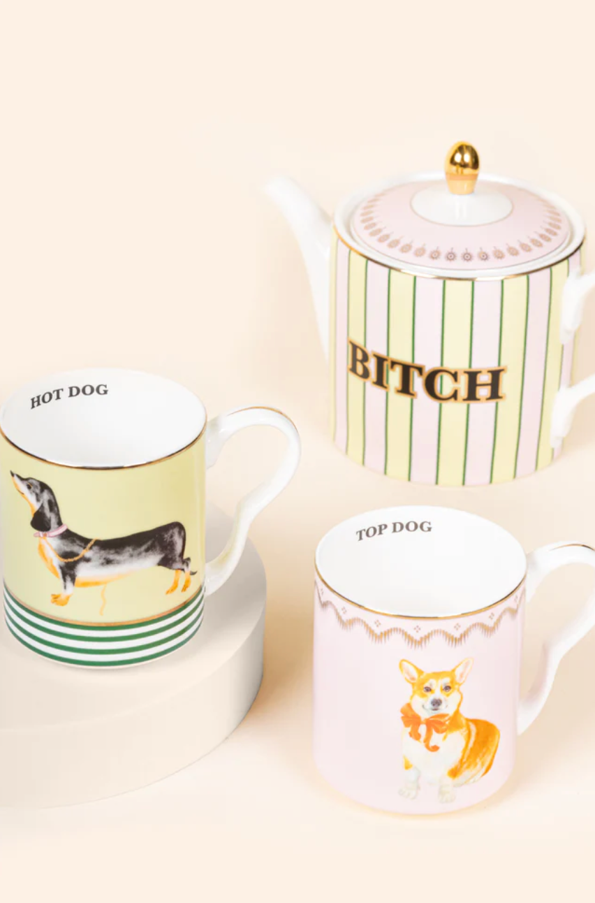 Yvonne Ellen Doggie Teapot & Mug Set