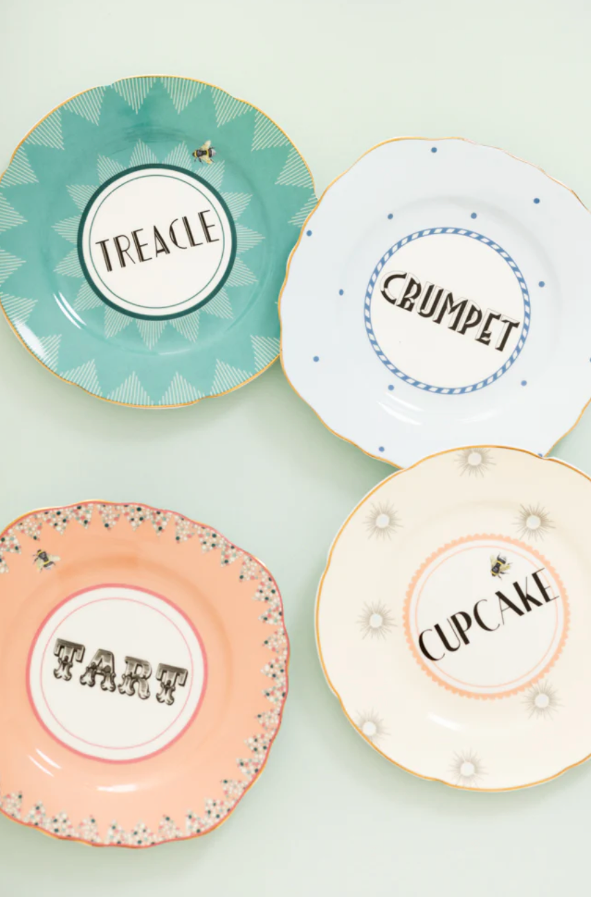 Yvonne Ellen Cheeky Tea Plates, Set Of 4